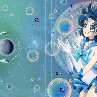Sailor Mercury desktop wallpaper