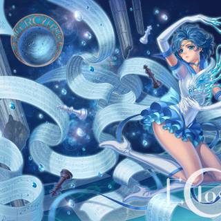 Sailor Mercury desktop wallpaper