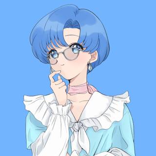 Sailor Mercury desktop wallpaper