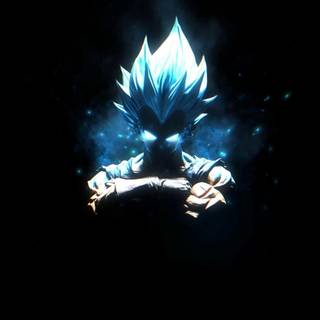 Vegeta 4k blue wallpaper