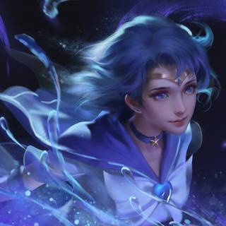 Sailor Mercury desktop wallpaper