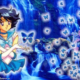 Sailor Mercury desktop wallpaper