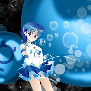 Sailor Mercury desktop wallpaper