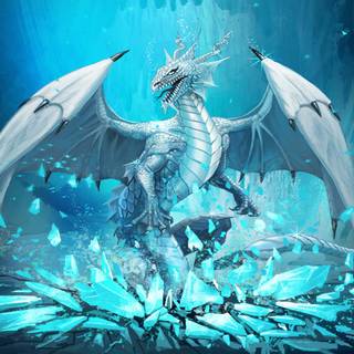 Cute baby dragon art wallpaper