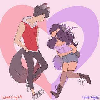 Aphmau x Aaron wallpaper