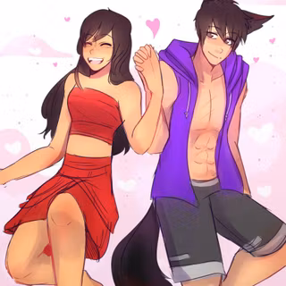Aphmau x Aaron wallpaper