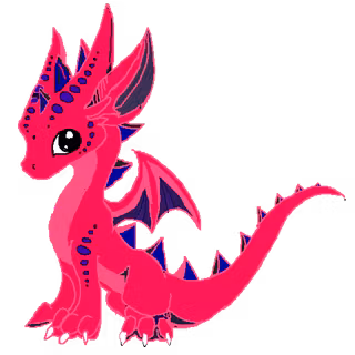 Cute baby dragon art wallpaper