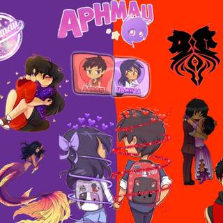 Aphmau x Aaron wallpaper