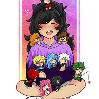 Aphmau x Aaron wallpaper