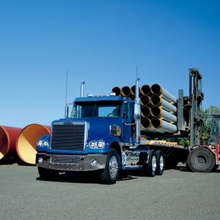 Logging semi trucks wallpaper