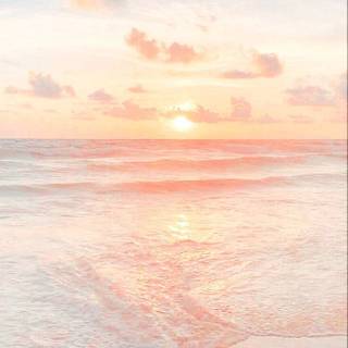 Peach sunset wallpaper