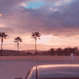 Peach sunset wallpaper