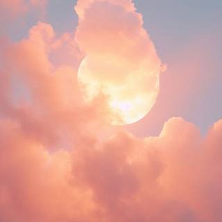 Peach sunset wallpaper