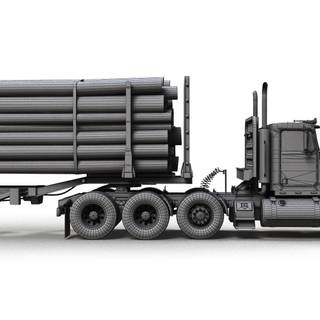 Logging semi trucks wallpaper