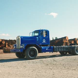 Logging semi trucks wallpaper