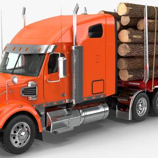 Logging semi trucks wallpaper