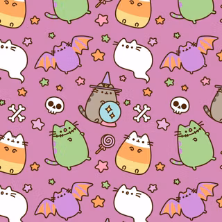 Pink Pusheen wallpaper