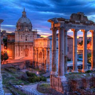 Roman architecture wallpaper