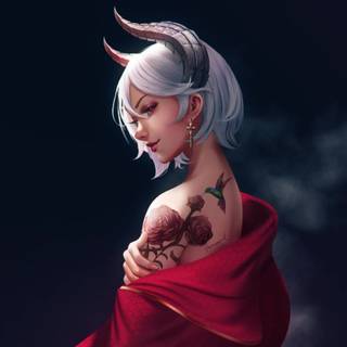 Demon woman wallpaper