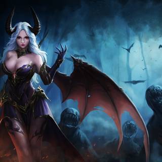 Demon woman wallpaper