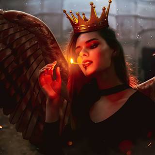 Demon woman wallpaper