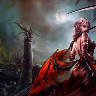 Demon woman wallpaper