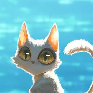 Suzume cat wallpaper