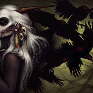 Demon woman wallpaper