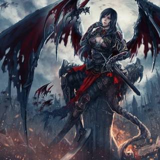 Demon woman wallpaper