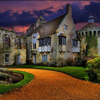 English castle wallpaper