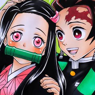 Nezuko x Tanjiro wallpaper