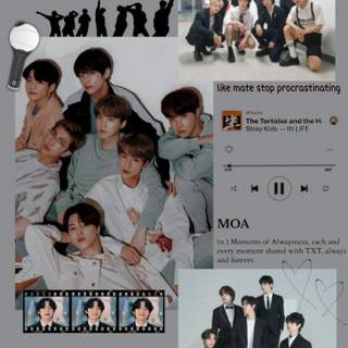 BTS and Stray Kids wallpaper
