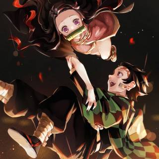 Nezuko x Tanjiro wallpaper