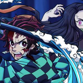 Nezuko x Tanjiro wallpaper