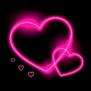 Glowing hearts wallpaper