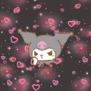 Glowing hearts wallpaper