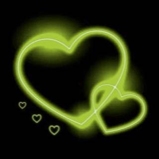 Glowing hearts wallpaper