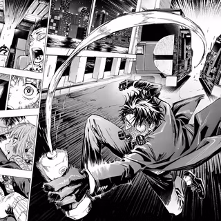 Panel manga desktop wallpaper