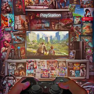 Playstation 3 retro wallpaper