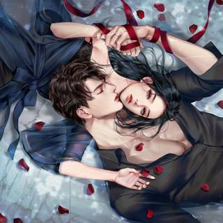 Boy and girl love anime HD 4k wallpaper