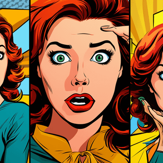 Comic panel wallpaper