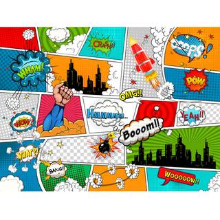 Comic panel wallpaper