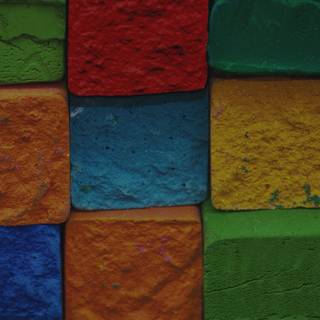 Block colour wallpaper