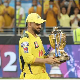 Dhoni trophy wallpaper