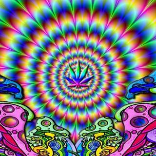 iPhone psychedelic wallpaper