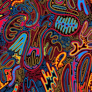 iPhone psychedelic wallpaper