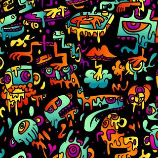 iPhone psychedelic wallpaper