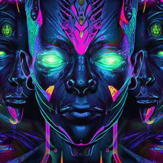 iPhone psychedelic wallpaper