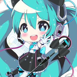 Hatsune Miku HD iPhone wallpaper