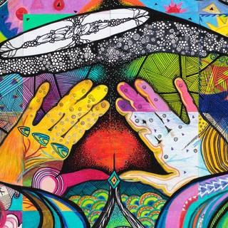 iPhone psychedelic wallpaper